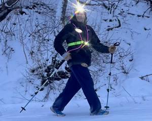 The author during his morning constitutional on Jan. 1, 2025. (Photo provided by Klas Stolpe)