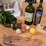 Ingredients for Caesar salad. (Photo by Patty Schied)