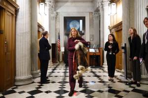 U.S. Sen. Lisa Murkowski (R-Alaska) at the U.S. Capitol in Washington, Jan. 24, 2025. (Tom Brenner/The New York Times)
