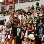 Juneau Douglass Joren Gasga shoots the ball during Juneau Douglas 58-53 loss to Ketchikan at the Clarke Cochrane Gymnasium on Saturday. (Christopher Mullen/ Ketchikan Daily News)