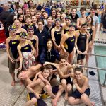 Juneaus Glacier Swim Club poses at the Alaska 14-and-under Age Group Championships Sunday in Fairbanks. (Photo courtesy GSC)