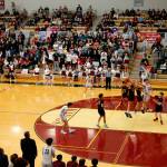 Juneau-Douglas High School: Yadaa.at Kalés Elias Dybdahl catches a rebound during JDHS 56-43 loss to Ketchikan on the first day of the Region V 4A Basketball Tournament at the Clarke Cochrane Gymnasium on Thursday. (Christopher Mullen/ Ketchikan Daily News)