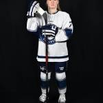 Lebanon Valley College sophomore forward Anna Dale (7) in a team photo shoot for the Middle Atlantic Conference this year. (Photo courtesy Lebanon Valley College)