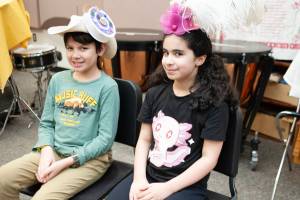 Dylan Court and Emily Feliciano-Soto at a rehearsal of Necessary Nonsense, a Theater Alaska production debuting Friday. (Photo courtesy of Theatre Alaska)