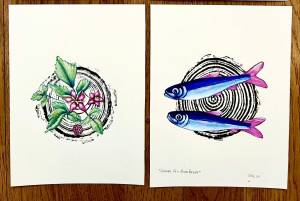 Art by Christine Kleinhenz of Tide Watcher will be featured at The Bears Lair as part of First Friday in April. (Juneau Arts and Humanities Council photo)