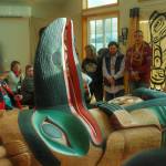 Kasaans second culture camp took place in March 2025 at the cultural campus and included a totem pole raising. (Photo by Ivalu-Erin Gingrich)