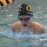 Glacier Swim Clubs Marian Morrison (age 14) swims the 200 breaststroke during the 2025 Savannah Cayce Southeast Age Group Championships on Sunday at the Dimond Park Aquatic Center. (Klas Stolpe / Juneau Empire)