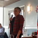Barb Miranda, acting supervisor for the Tongass National Forest, speaks at a Greater Juneau Chamber of Commerce luncheon on Thursday, April 10, 2025. (Jasz Garrett / Juneau Empire)