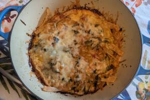 Tortilla dry soup ready to consume. (Photo by Patty Schied)