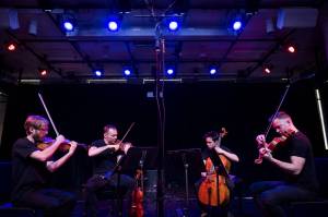 The JACK Quartet, a modern experimental string ensemble, is scheduled to perform the world premier of a composition by John Luther Adams on May 14 at the National Shrine of St. Thérèse as part of Juneau Jazz and Classics 38th annual Spring Festival. (Photo courtesy of the JACK Quartet)