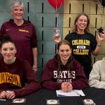 Glacier Swim Club seniors Emma Fellman, Pacific Ricke and Lucia Chapell were among Alaska swim seniors honored at the Alaska Swimming State Championships last weekend in Anchorage. (Photo courtesy GSC)