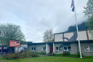 The Juneau Arts and Culture Center on Thursday, May 8, 2025. The center, as well as the adjacent Centennial Hall, are operated by the Juneau Arts and Humanities Council. (Mark Sabbatini / Juneau Empire)