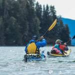 Jörg Knorr and Ed Page begin their journey together to Admiralty Island on Sunday, May 11, 2025. (Jasz Garrett / Juneau Empire)