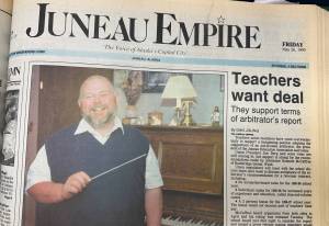 The front page of the Juneau Empire on May 26, 1995. (Mark Sabbatini / Juneau Empire)