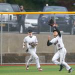 Juneau-Douglas High School: Yadaa.at Kalés Tyler Frisby catches the ball, making the final out of Juneaus 10-5 victory over Ketchikan on the first day of the Region V Baseball tournament at Norman Walker Field on Thursday. (Christopher Mullen/Ketchikan Daily News