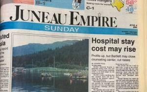 The front page of the Juneau Empire on June 4, 1995. (Jasz Garrett / Juneau Empire)