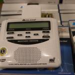 NOAA weather alert radios were passed out by the Lions Club at the Juneau Flood Preparedness Workshop at the Mendenhall Valley Public Library on Saturday, June 7, 2025 (Ellie Ruel / Juneau Empire)
