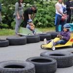 Riders complete time trials for the soapbox derby on Thursday, July 3, 2025. (Ellie Ruel / Juneau Empire)