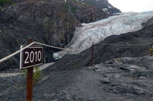 Exit Glacier in Kenai Fjords National Park is photographed on June 22, 2018, in Seward, Alaska. (Photo by Erin Thompson/Peninsula Clarion)