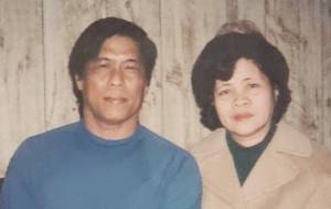 The authors father, Tatay, and mother are seen in this undated image. (Image courtesy Gina Del Rosario)