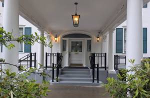 An entryway to the Alaska Governors Mansion is seen July 11, 2025, in Juneau, Alaska (Photo by Erin Thompson/Juneau Empire)