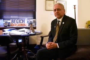 Peter Segall / Juneau Empire File
This April 12, 2022, photo shows former Alaska Senate Minority Leader Tom Begich, D-Anchorage. Begich announced his candidacy for Alaska governor this week.