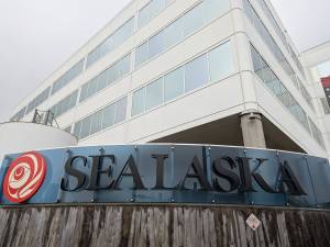 The Sealaska Corporation building is photographed July 11, 2025, in Juneau, Alaska. (Photo by Erin Thompson/Juneau Empire)