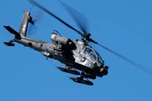 U.S. Army pilots engage opposing forces with the AH-64 Apache during the Arctic Thunder Open House at Joint Base Elmendorf-Richardson in Alaska on June 13, 2024. This is an example of the types of aircraft that will be transferring through the Yukon to stand up a new Combat Aviation Brigade in Alaska. (Spc. Brandon Vasquez/11th Airborne Division)