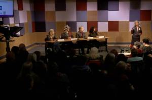 Candidates for the school board and Juneau Assembly participate in a candidate forum hosted by the Juneau League of Women Voters and KTOO on Friday, Sept. 19, 2025. (screenshot)