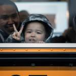 Alaska Air National Guard C-17 Globemaster III aircrew, assigned to the 176th Wing, arrive at Joint Base Elmendorf-Richardson, Alaska, with 62 evacuated residents from western Alaska, Oct. 17, 2025. (Alaska National Guard photo by Alejandro Peña)