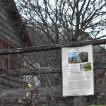 A sign for a Rally to Save Telephone Hill in August remains posted on Telephone Hill on Wednesday Nov. 5, 2025. (Mari Kanagy/Juneau Empire)