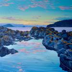 Tide Pools is part of the Landscapes of Southeast Alaska exhibit by Johanna Griggs, presented by Juneau Arts & Humanities Council. The exhibit opened at the Juneau Arts and Culture Center on Friday, Nov. 7 2025. (courtesy Juneau Arts and Humanities Council)