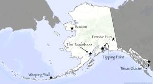 Ned Rozell/Submitted 
A map showing some of Alaskas more unique place names.