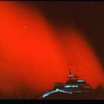 A rare red aurora over Alaska in February 1958. (Geophysical Institute photo)