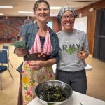 Photo by Raven Hotch
Erika Merklin, Founder and Director of the Lynn Canal Food Web and Katrina Hotch are often seen collaborating on food sovereignty projects across the Chilkat Valley. The Sustainable Southeast Partnership centers intentional collaboration as a critical ingredient to a healthy region.