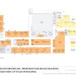 A diagram of the Floyd Dryden building shows that about two-thirds of the building will be occupied by Tlingit & Haida early education and youth programs. (Photo courtesy Tlingit and Haida)