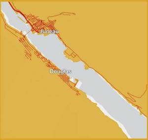 The National Weather Service Juneau issues a high wind warning forDowntown Juneau, Southern Douglas Island and Thane due to increased confidence for Taku Winds this afternoon. (National Weather Service screenshot)