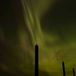The northern lights are pictured at the North Douglas launch ramp late Monday, Jan. 19. A geomagnetic storm caused an unusually bright display Monday night and into Tuesday morning. (Chloe Anderson/Juneau Empire)