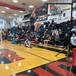 Joseph Rodgers, 12, a member of Chickaloons middle school team, attempts a two-foot high kick during the Traditional Games on Sunday at Juneau-Douglas High School: Yadaa.at Kalé. (Mark Sabbatini / Juneau Empire file photo)