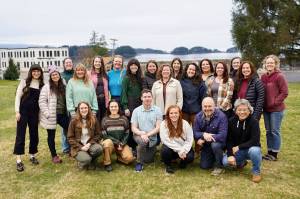 The Spruce Root team gathers for a retreat in Sitka. Spruce Root, is an Indigenous institution that provides all Southeast Alaskans with access to business development resources. (Photo by Lione Clare)
