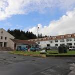 Mt. Edgecumbe High School student housing in Sitka is seen on Oct. 6, 2025. (Photo by Corinne Smith/Alaska Beacon)