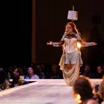 Photo by Ron Gile
Stefanie Davis models her own design, Please, Sir during the 24th annual Wearable Art Extravaganza hosted by the Juneau Arts & Humanities Council over the weekend of Feb. 14-15.