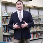 Shawn Arnold at the public forum on March 4. Photo by Atticus Hempel/Juneau Empire.