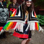 Photos credited to Sydney Akagi. 
Front of the pride robe.