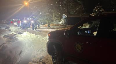 Capital City Fire Rescue crews responded to a structure fire late Saturday, March 14, 2026, off Mendenhall Loop Road. The familys dog died in the fire. (Capital City Fire Rescue/Facebook)