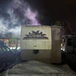 A trailer caught fire at Auke Bay RV Park overnight on April 3, 2026, but Capital City Fire Rescue managed to knock down the fire quickly. (Capital City Fire Rescue/Facebook)