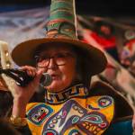 Jasz Garrett / Juneau Empire file photo
Sealaska Heritage Institute president Rosita Worl smiles while welcoming dancers and the audience to the start of Celebration 2024.