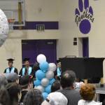 The River City Academy graduation ceremony May 20, 2025, at Skyview Middle School just outside of Soldotna, Alaska. River City Academy was one of four schools on the Kenai Peninsula to close this year. (Photo by Jeff Helminiak/Peninsula Clarion file)