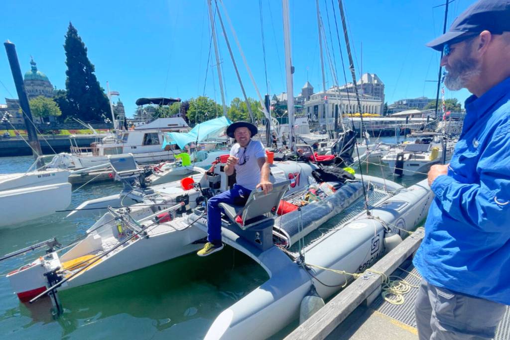 Race to Alaska teams gather in the Victoria Inner Harbour ahead of the June 17 departure for Ketchikan. (Christine van Reeuwyk photo)