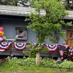 411 4th Street. Over 225 U.S. flags and Alaska Sate flags were flown in Douglas on Flag Day, in additional to numerous decorations celebrating the country. (Douglas Fourth of July Committee)
